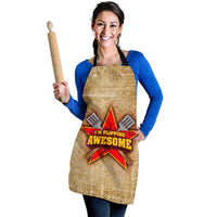 Load image into Gallery viewer, Designs by MyUtopia Shout Out:I&#39;m Flipping Awesome Funny Apron, Kitchen, Baking, BBQ, Grilling
