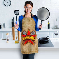 Load image into Gallery viewer, Designs by MyUtopia Shout Out:I&#39;m Flipping Awesome Funny Apron, Kitchen, Baking, BBQ, Grilling
