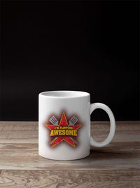Load image into Gallery viewer, Designs by MyUtopia Shout Out:I&#39;m Flipping Awesome Grilling Humor Ceramic Mug - White
