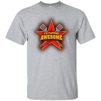Load image into Gallery viewer, Designs by MyUtopia Shout Out:I&#39;m Flipping Awesome Grilling Humor Ultra Cotton T-Shirt,Sport Grey / S,Adult Unisex T-Shirt
