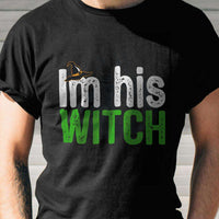 Load image into Gallery viewer, Designs by MyUtopia Shout Out:I&#39;m His Witch Adult Unisex Cotton Short Sleeve T-Shirt
