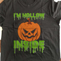 Load image into Gallery viewer, Designs by MyUtopia Shout Out:I&#39;m Hollow Inside Adult Unisex Cotton Short Sleeve T-Shirt
