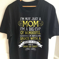 Load image into Gallery viewer, Designs by MyUtopia Shout Out:I&#39;m Not Just A Mom Adult Unisex T-Shirt,S / Black,Adult Unisex T-Shirt
