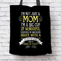 Load image into Gallery viewer, Designs by MyUtopia Shout Out:I&#39;m Not Just A Mom Fabric Totebag Reusable Shopping Tote

