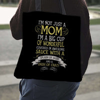 Load image into Gallery viewer, Designs by MyUtopia Shout Out:I&#39;m Not Just A Mom Fabric Totebag Reusable Shopping Tote
