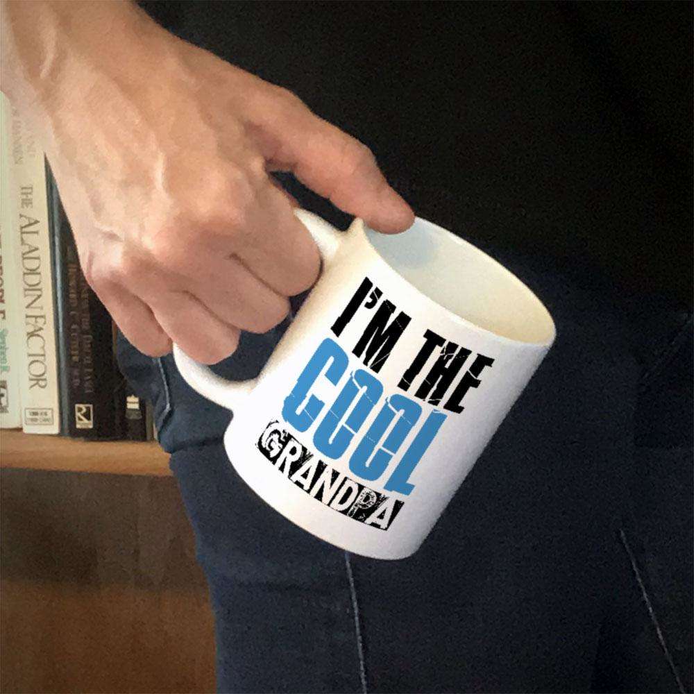 Designs by MyUtopia Shout Out:I'm The Cool GrandPa White Ceramic Coffee Mug