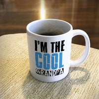 Load image into Gallery viewer, Designs by MyUtopia Shout Out:I&#39;m The Cool GrandPa White Ceramic Coffee Mug,11oz / White,Ceramic Coffee Mug
