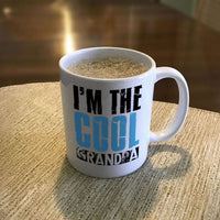 Load image into Gallery viewer, Designs by MyUtopia Shout Out:I&#39;m The Cool GrandPa White Ceramic Coffee Mug
