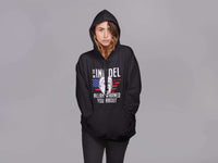 Load image into Gallery viewer, Designs by MyUtopia Shout Out:I&#39;m The Infidel Allah Warned You About Trump Humor Core Fleece Pullover Hoodie
