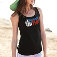 Load image into Gallery viewer, Designs by MyUtopia Shout Out:Impeach This Dirty Finger Trump Humor Unisex Tank
