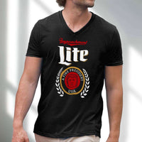 Load image into Gallery viewer, Designs by MyUtopia Shout Out:Impeachment Lite Trump Fine President Men&#39;s Printed V-Neck T-Shirt
