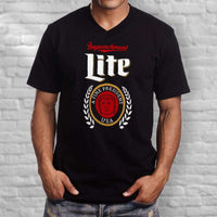 Load image into Gallery viewer, Designs by MyUtopia Shout Out:Impeachment Lite Trump Fine President Men&#39;s Printed V-Neck T-Shirt
