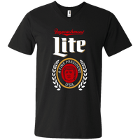 Load image into Gallery viewer, Designs by MyUtopia Shout Out:Impeachment Lite Trump Fine President Men&#39;s Printed V-Neck T-Shirt,S / Black,Adult Unisex Vneck Tee
