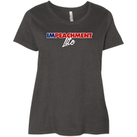 Load image into Gallery viewer, Designs by MyUtopia Shout Out:Impeachment Lite Trump Ladies&#39; Plus Size Curvy T-Shirt,Vintage Smoke / Plus 1X,Ladies T-Shirts
