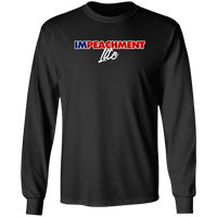 Load image into Gallery viewer, Designs by MyUtopia Shout Out:Impeachment Lite Trump Long Sleeve Ultra Cotton T-Shirt,S / Black,Long Sleeve T-Shirts

