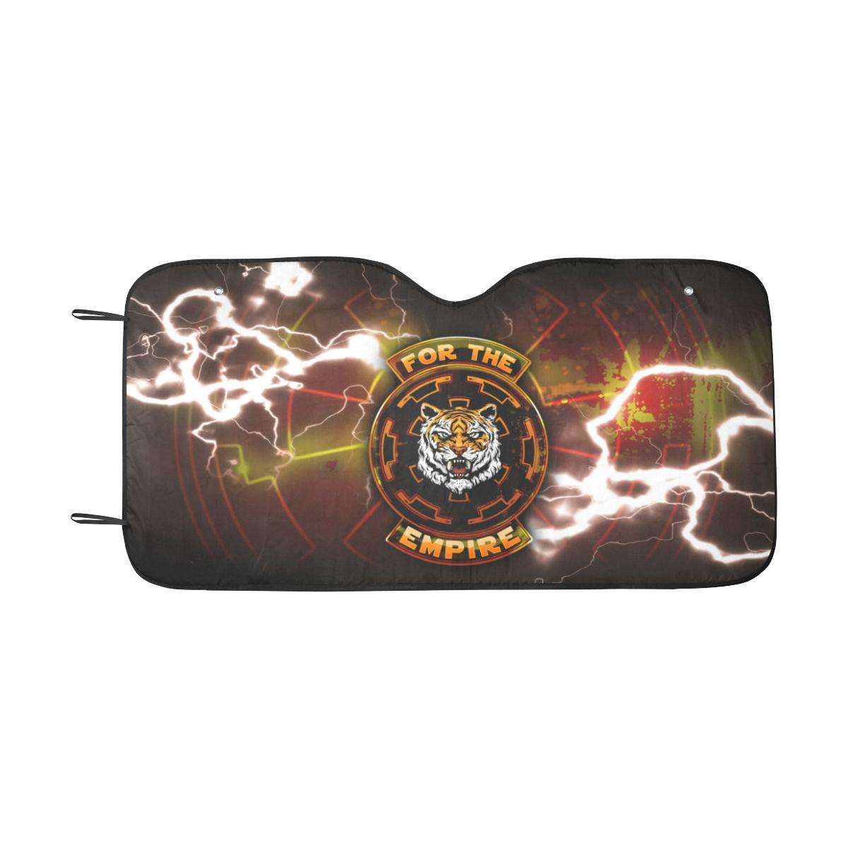 Designs by MyUtopia Shout Out:Imperial Cog - Tiger For The Empire Car Sun Shield (55 x 30) Car Sun Shade 55"x30"