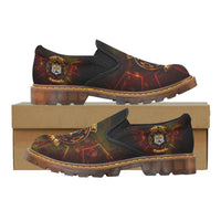 Load image into Gallery viewer, Designs by MyUtopia Shout Out:Imperial Cog and Tiger &#39;For The Empire&#39; Dress Loafers Men&#39;s Slip-On Dress Loafer,Mens US7,Slip on Dress Loafer
