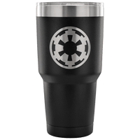 Load image into Gallery viewer, Designs by MyUtopia Shout Out:Imperial Cog Engraved Insulated Double Wall Steel Tumbler Travel Mug,30oz / Black,Polar Camel - 30oz Tumbler
