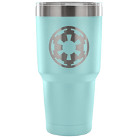 Load image into Gallery viewer, Designs by MyUtopia Shout Out:Imperial Cog Engraved Insulated Double Wall Steel Tumbler Travel Mug,30oz / Light Blue,Polar Camel - 30oz Tumbler
