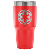 Load image into Gallery viewer, Designs by MyUtopia Shout Out:Imperial Cog Engraved Insulated Double Wall Steel Tumbler Travel Mug,30oz / Red,Polar Camel - 30oz Tumbler

