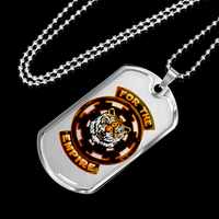 Load image into Gallery viewer, Designs by MyUtopia Shout Out:Imperial Cog Tiger Dog Tag Mens Engravable Necklace

