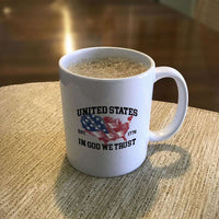 Load image into Gallery viewer, Designs by MyUtopia Shout Out:In God We Trust Ceramic Coffee Cup

