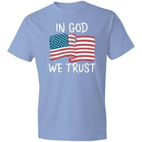 Load image into Gallery viewer, Designs by MyUtopia Shout Out:In God We Trust Lightweight Cotton T-Shirt,Light Blue / S,Adult Unisex T-Shirt
