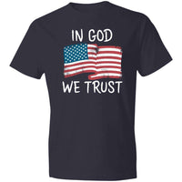 Load image into Gallery viewer, Designs by MyUtopia Shout Out:In God We Trust Lightweight Cotton T-Shirt,Navy / S,Adult Unisex T-Shirt
