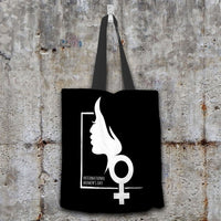 Load image into Gallery viewer, Designs by MyUtopia Shout Out:International Women&#39;s Day Fabric Totebag Reusable Shopping Tote
