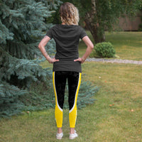 Load image into Gallery viewer, Designs by MyUtopia Shout Out:Iowa #Hawks Soar Football Fan Hawkeye Fan Art - Fashion Leggings Ladies Tights
