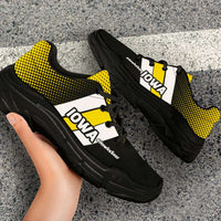 Load image into Gallery viewer, Designs by MyUtopia Shout Out:Iowa #HawksSoar Chunky Sneakers
