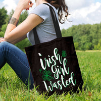 Load image into Gallery viewer, Designs by MyUtopia Shout Out:Irish Girl Wasted Fabric Totebag Reusable Shopping Tote
