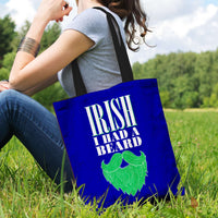 Load image into Gallery viewer, Designs by MyUtopia Shout Out:Irish I had A Beard Fabric Totebag Reusable Shopping Tote
