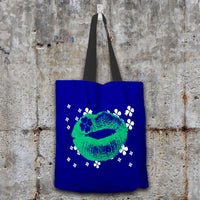 Load image into Gallery viewer, Designs by MyUtopia Shout Out:Irish Kiss Fabric Totebag Reusable Shopping Tote,Navy,Reusable Fabric Shopping Tote Bag
