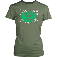 Load image into Gallery viewer, Designs by MyUtopia Shout Out:Irish Kiss T-shirt,District Womens Shirt / Fresh Fatigue / XS,Ladies T-Shirts
