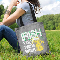 Load image into Gallery viewer, Designs by MyUtopia Shout Out:Irish You Were Beer Fabric Totebag Reusable Shopping Tote
