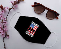 Load image into Gallery viewer, Designs by MyUtopia Shout Out:It Doesn&#39;t Matter If Black or White Together We Stand and Fight Adult Fabric Face Mask with Elastic Ear Loops
