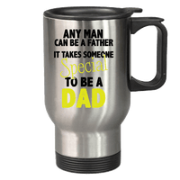 Load image into Gallery viewer, Designs by MyUtopia Shout Out:It Takes Someone Special To Be A Dad Stainless Steel Travel Mug,Stainless / 14 oz,Travel Mug
