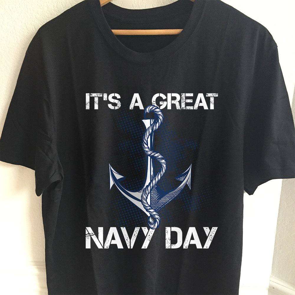 Designs by MyUtopia Shout Out:It's A Great Navy Day Unisex Jersey Short-Sleeve T-Shirt