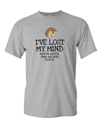 Load image into Gallery viewer, Designs by MyUtopia Shout Out:I&#39;ve Lost My Mind, Kids Took It Adult Unisex T-Shirt,Athletic Heather / S,Adult Unisex T-Shirt
