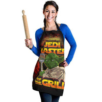 Load image into Gallery viewer, Designs by MyUtopia Shout Out:Jedi Master of the Grill, Funny BBQ Grilling Apron
