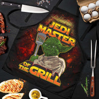 Load image into Gallery viewer, Designs by MyUtopia Shout Out:Jedi Master of the Grill, Funny BBQ Grilling Apron
