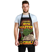 Load image into Gallery viewer, Designs by MyUtopia Shout Out:Jedi Master of the Grill, Funny BBQ Grilling Apron
