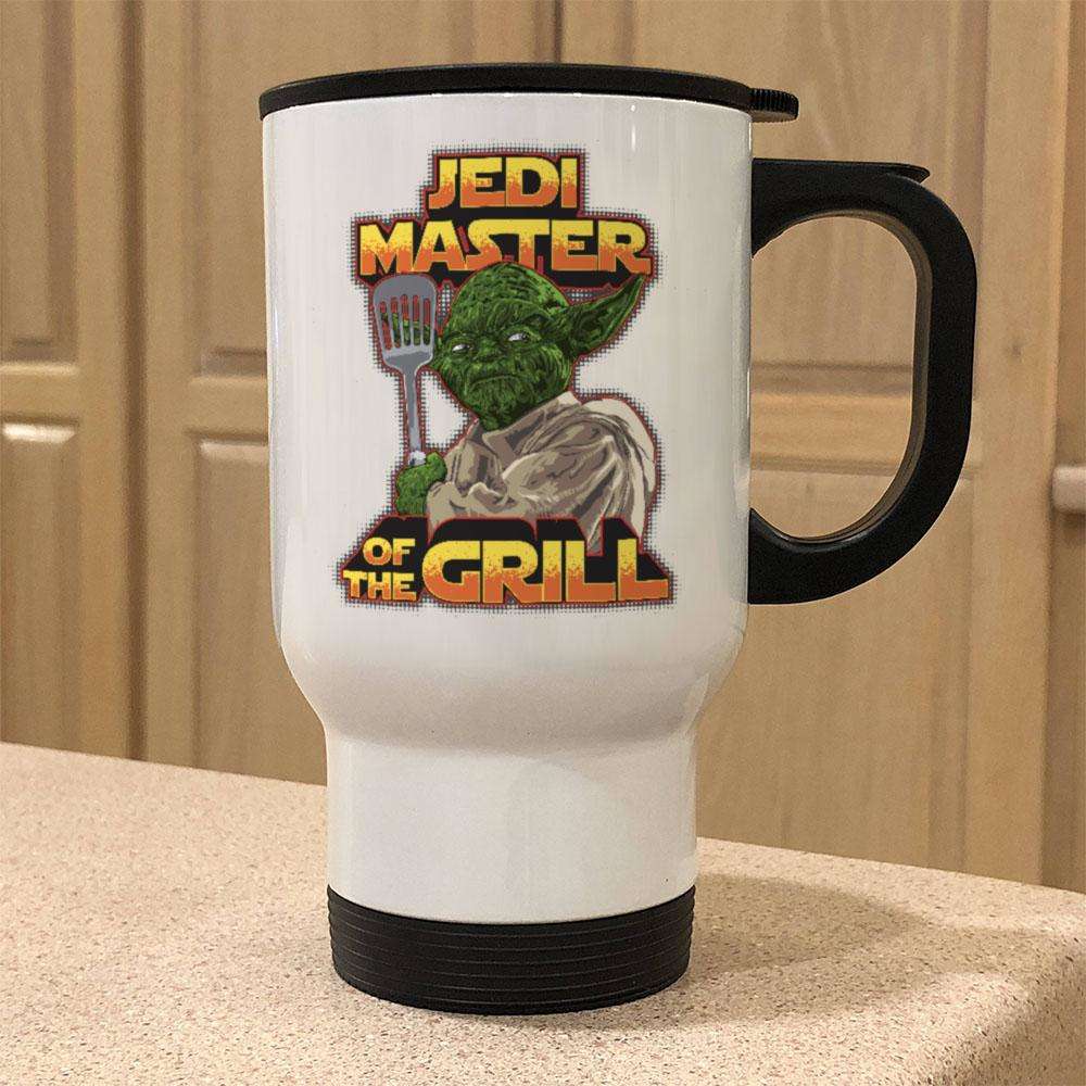 Designs by MyUtopia Shout Out:Jedi Master of the Grill Travel Mug