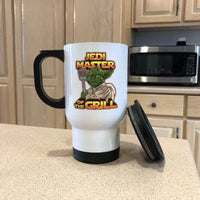 Load image into Gallery viewer, Designs by MyUtopia Shout Out:Jedi Master of the Grill Travel Mug
