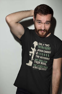 Load image into Gallery viewer, Designs by MyUtopia Shout Out:Jesus Christ and Veteran Died For You Unisex T-Shirt
