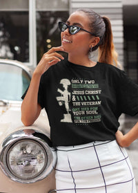 Load image into Gallery viewer, Designs by MyUtopia Shout Out:Jesus Christ and Veteran Died For You Unisex T-Shirt
