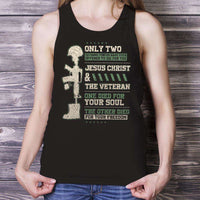 Load image into Gallery viewer, Designs by MyUtopia Shout Out:Jesus Christ and Veteran Died For You Unisex Tank
