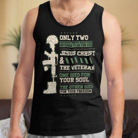 Load image into Gallery viewer, Designs by MyUtopia Shout Out:Jesus Christ and Veteran Died For You Unisex Tank
