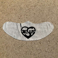 Load image into Gallery viewer, Designs by MyUtopia Shout Out:Jesus Fabric Face Covering / Face Mask,Athletic Heather,Fabric Face Mask
